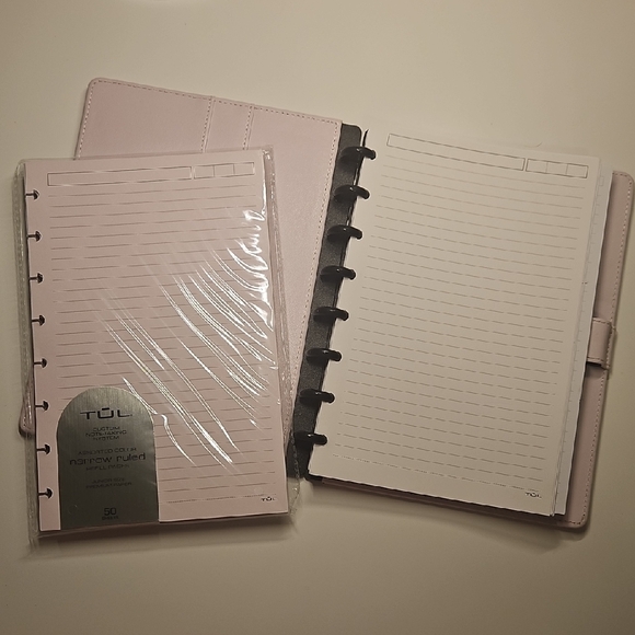 Bundle Pink and Black TUL  Disc-Bound Office Notebook with 100 Sheets - Picture 1 of 8